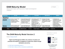 Tablet Screenshot of dammaturitymodel.org